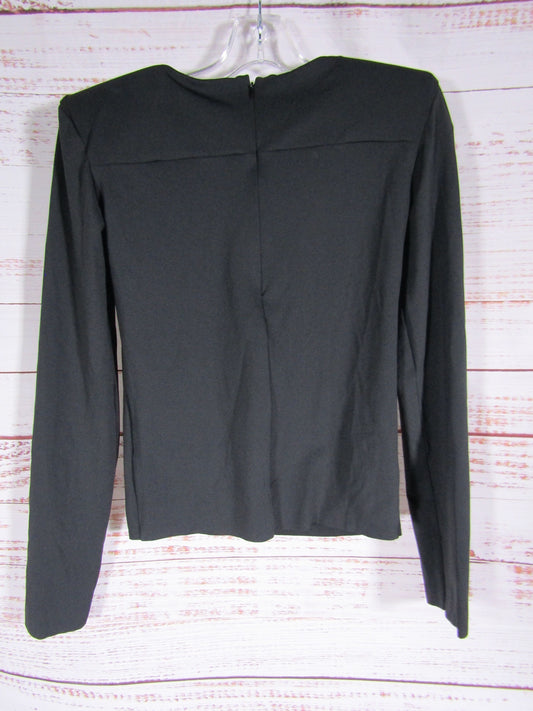 Salt Murphy Andres Men's Black Long Sleeve Top With Shoulder Pads Size M