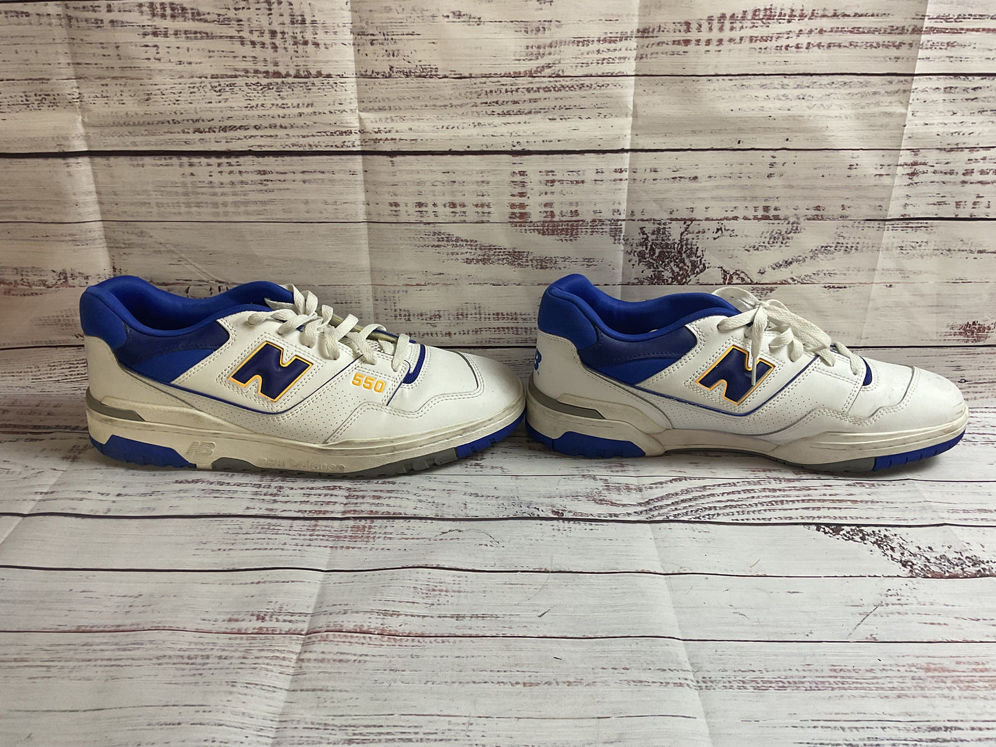 New Balance 550 Lakers White Sneaker Shoe Men 13