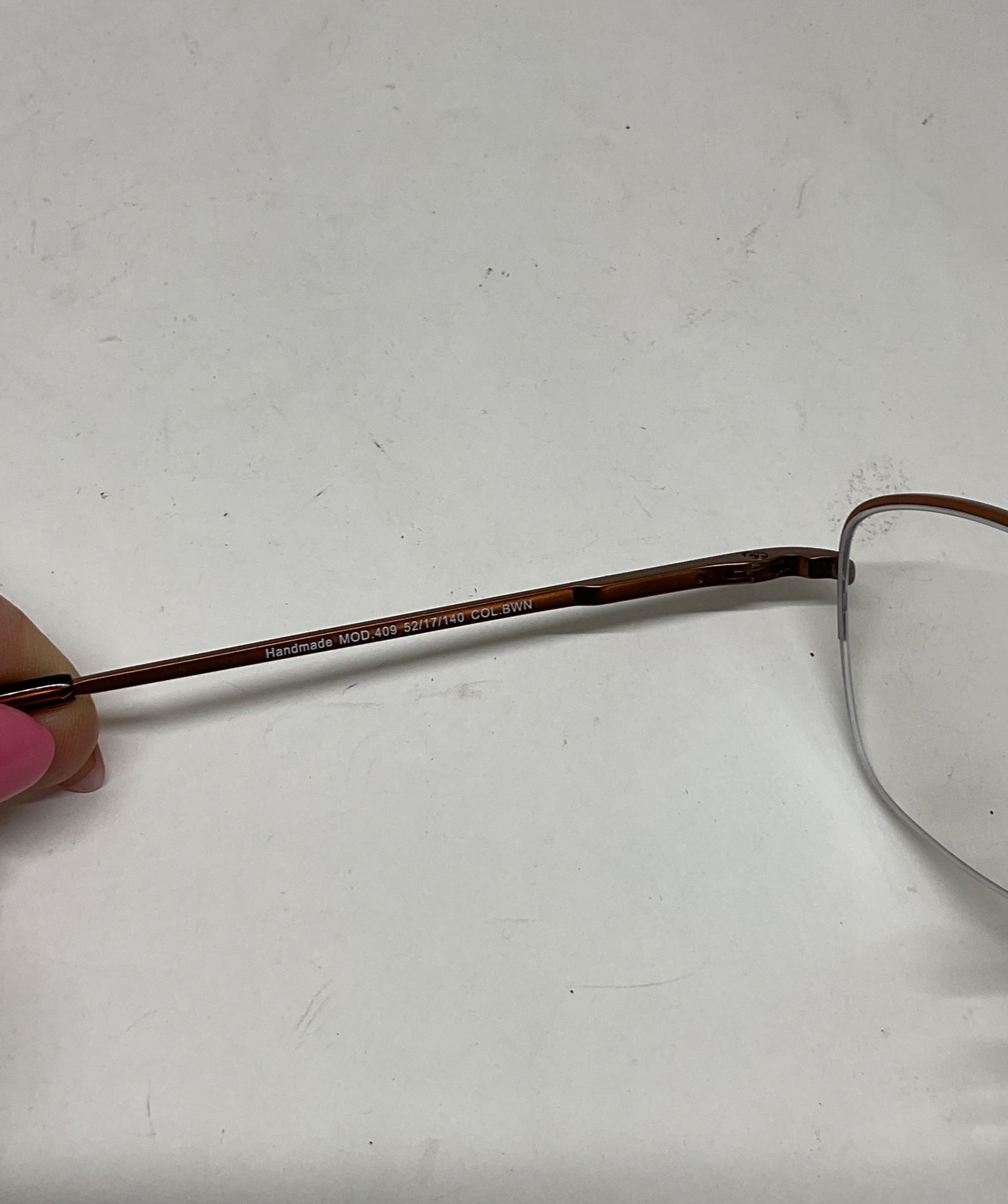 SAKI Japan Brown Eyeglasses Frames Only Size 140