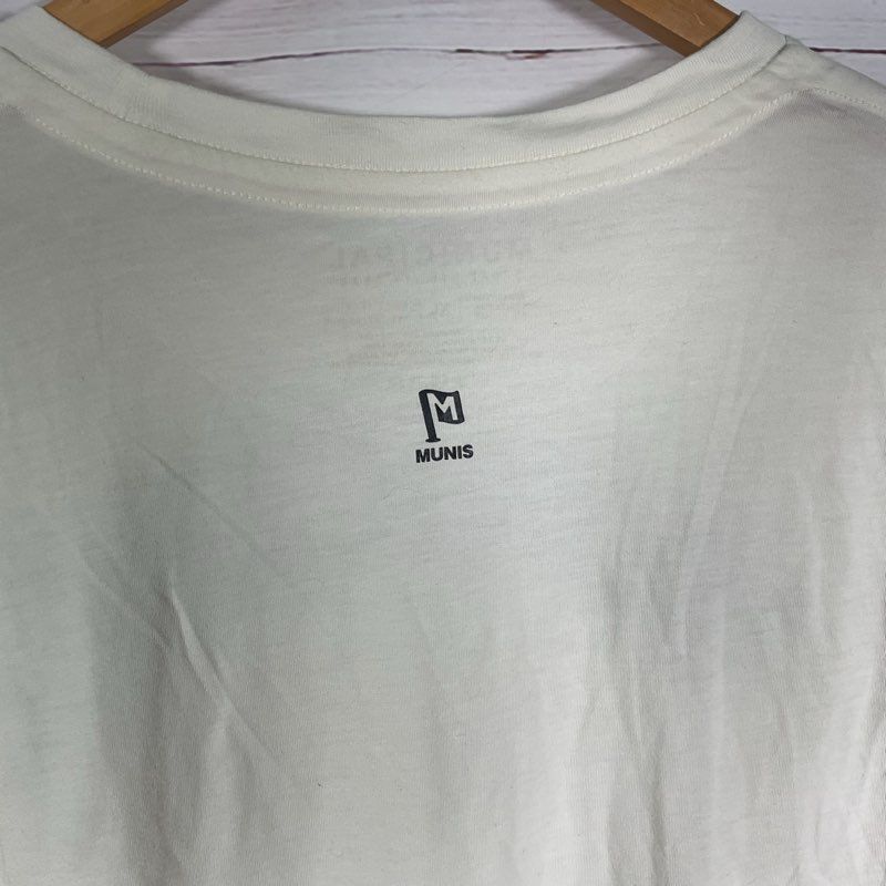 Municipal White Logo Print Short Sleeve Crewneck T-shirt - Size XL