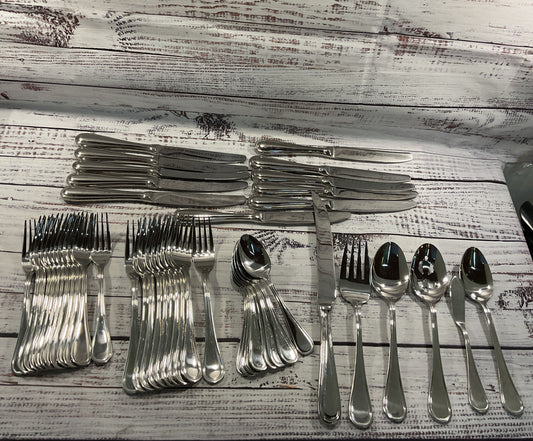 Wallace Rockport Stainless Steel Flatware Set of 46