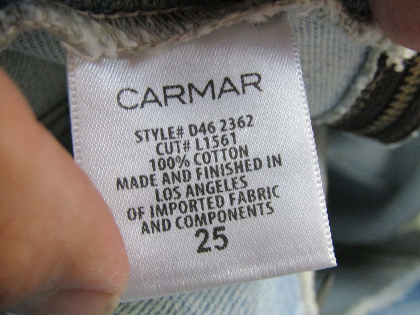 Carmar Hera Women's Blue Distressed Denim Mini Skirt Size 25