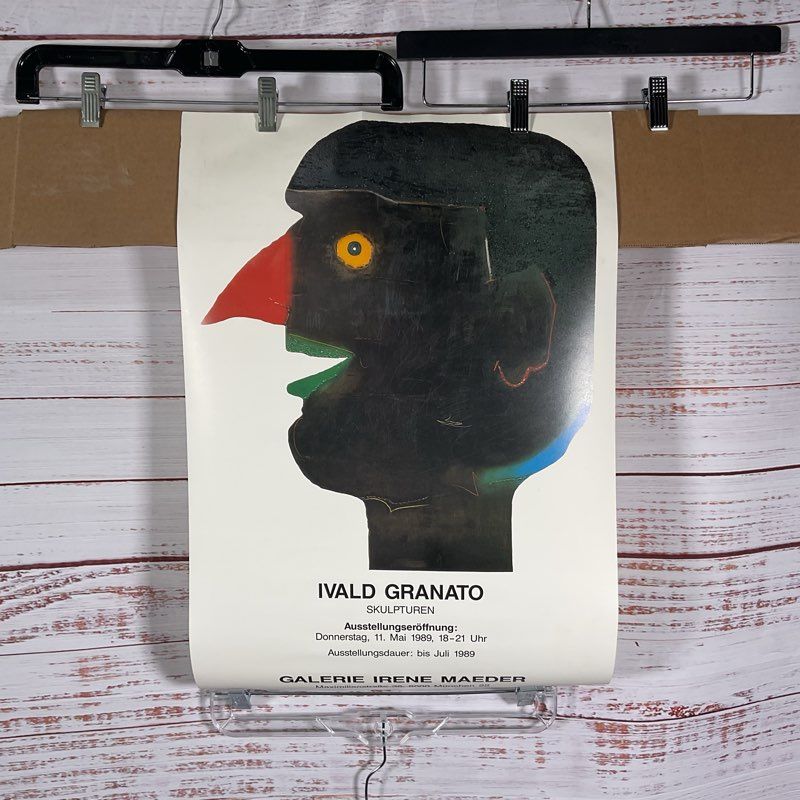 Vintage 1989 Ivald Granato Irene Maeder Gallery 24" Exhibit Poster