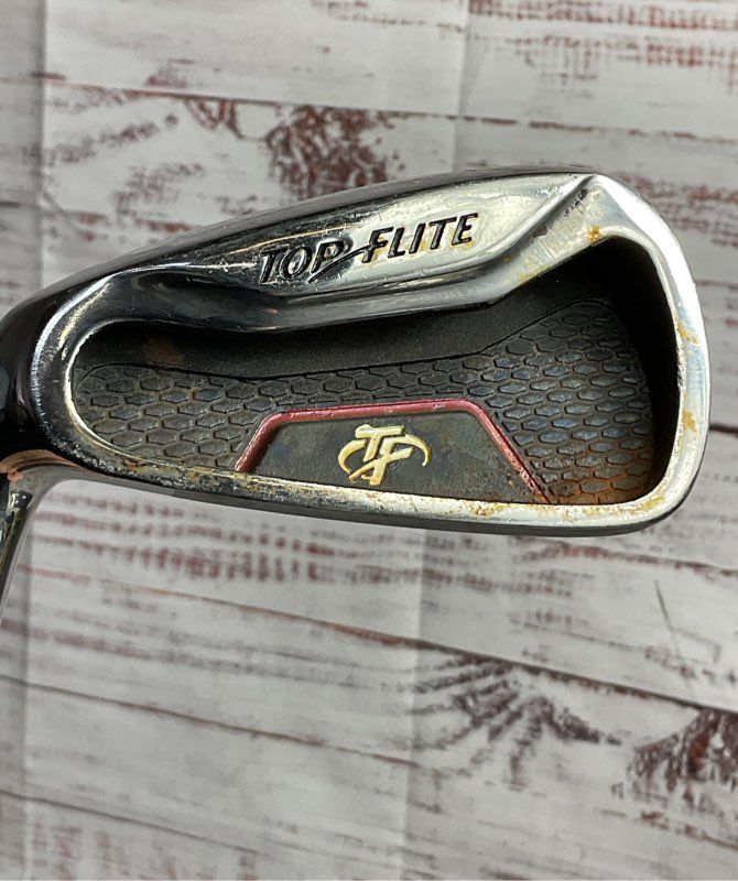 Top Flite Set of 10 Women's Left Handed Golf Clubs Stainless Steel