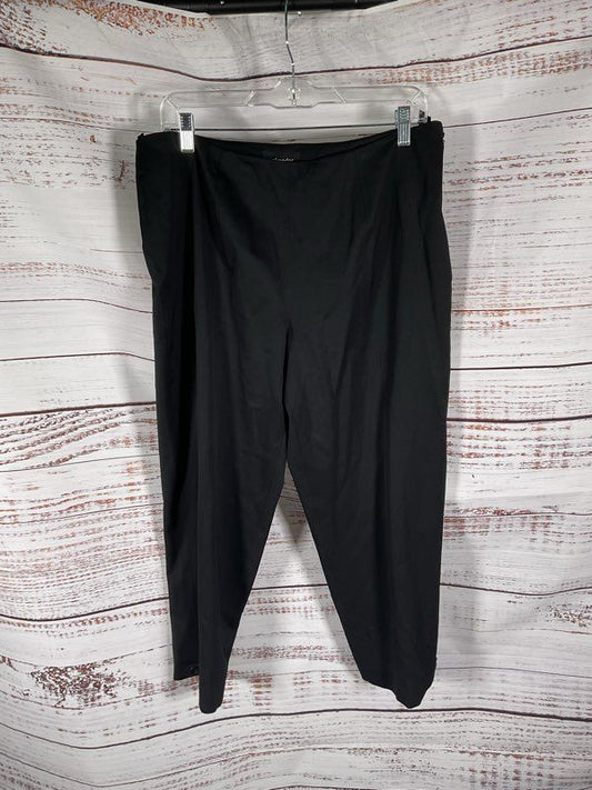 Eskandar Women's Black Wool Blend Trouser Pants Size 4 Made in England