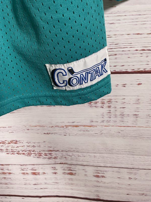 Vintage 90s San Jose Sharks Blue Jersey #33 Signed Contax Size S