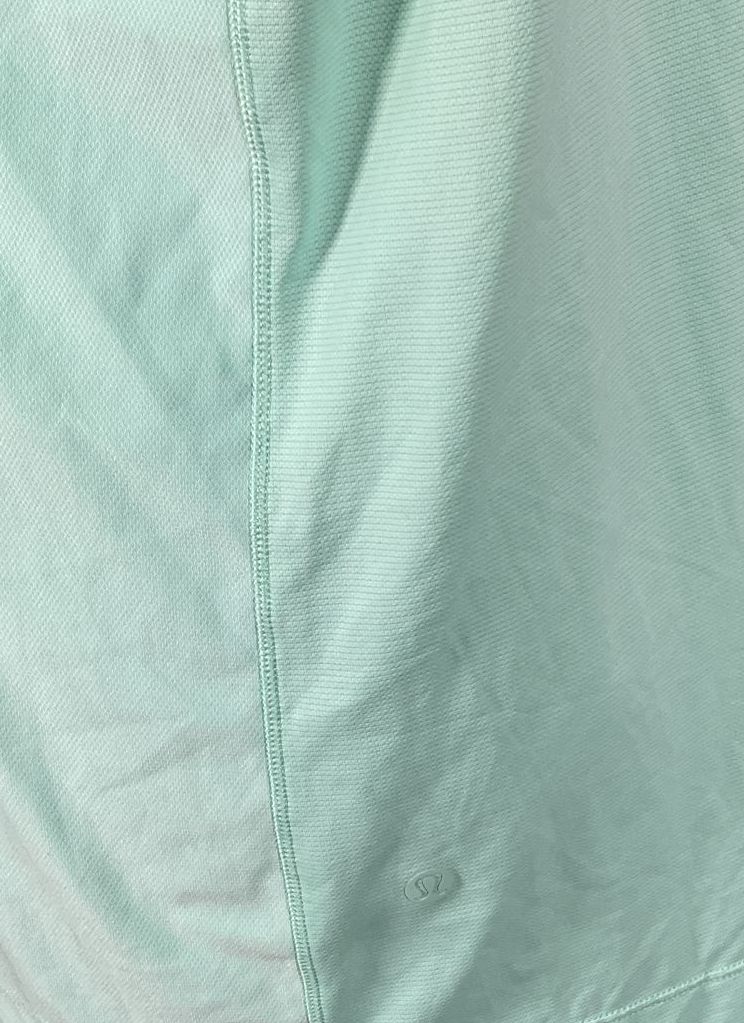 Lululemon Snap Front Performance Short-Sleeve Polo Shirt Green