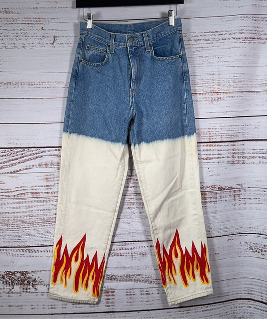 Carmar Denim Marietta High Rise Boyfriend Flame Jeans Multicolor 25