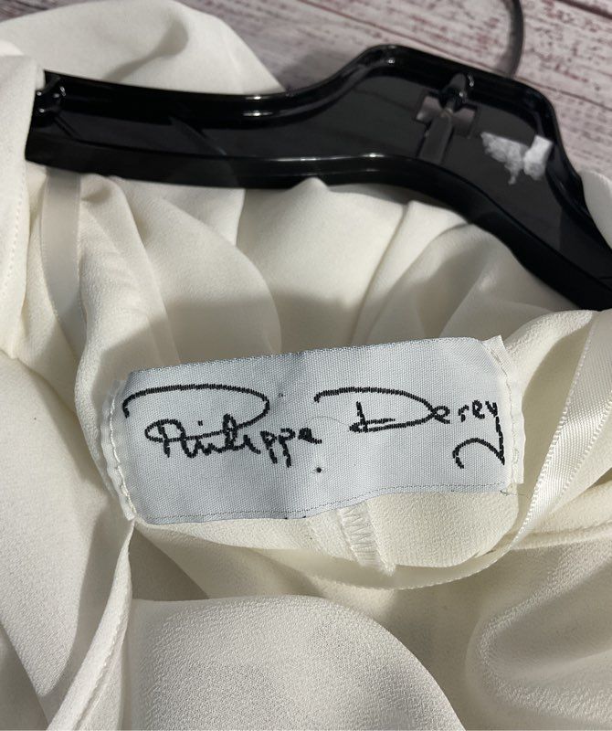 Philippe Derey Women's White Tank Top Size S Sleeveless