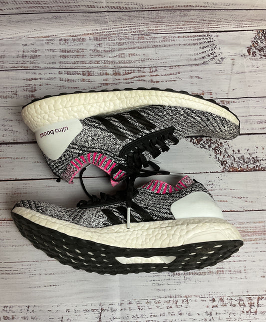 Adidas Ultra Boost X Shock Pink Breast Cancer Ribbon Athletic Shoe Women 7.5