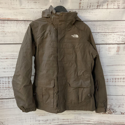 The North Face Brown Zip Up Liner Women's Hooded Jacket Coat - Size M