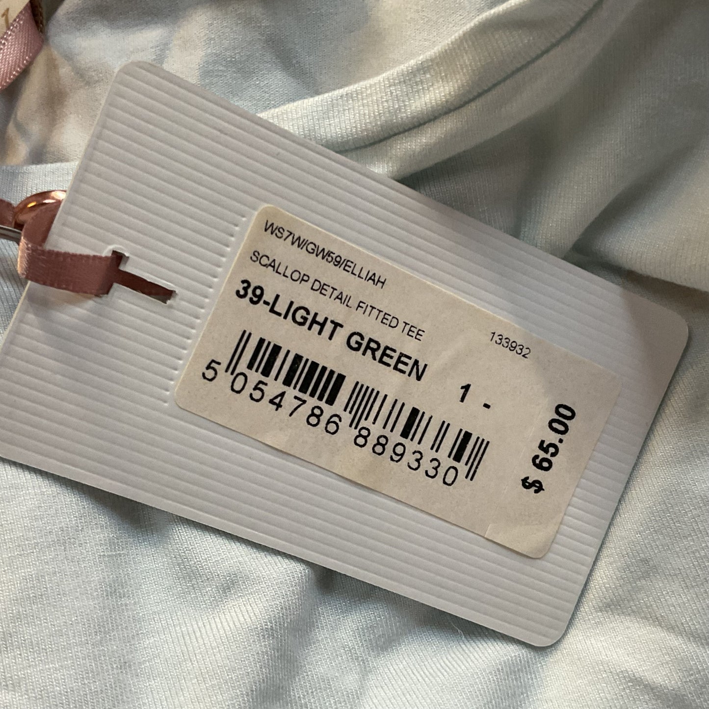 NWD TED BAKER Women's Scallop Sleeve Cap Tee Blouse- SZ 1/ 4 US