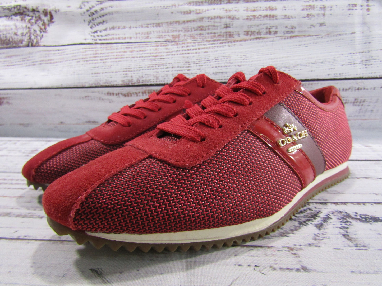 Coach Ivy Women's Red Fashion Sneakers Size 5