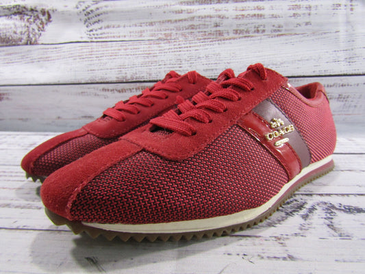 Coach Ivy Women's Red Fashion Sneakers Size 5