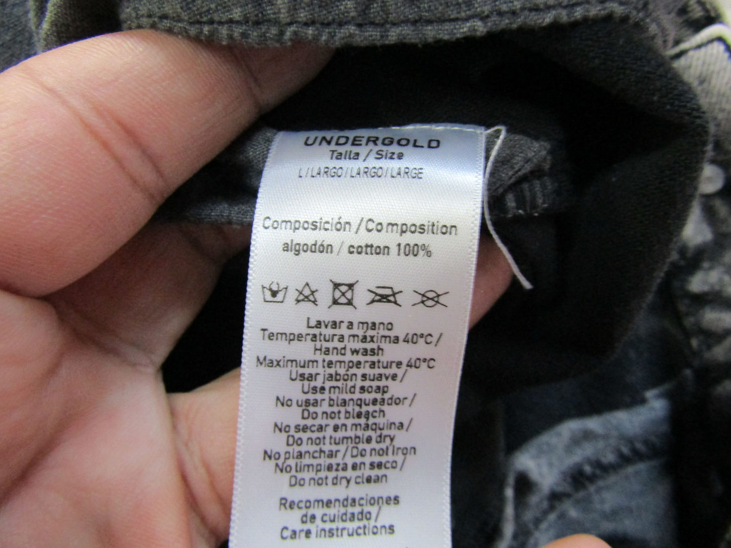 Undergold Women's Washed Brown Multi-Pocket Cargo Jeans Size L