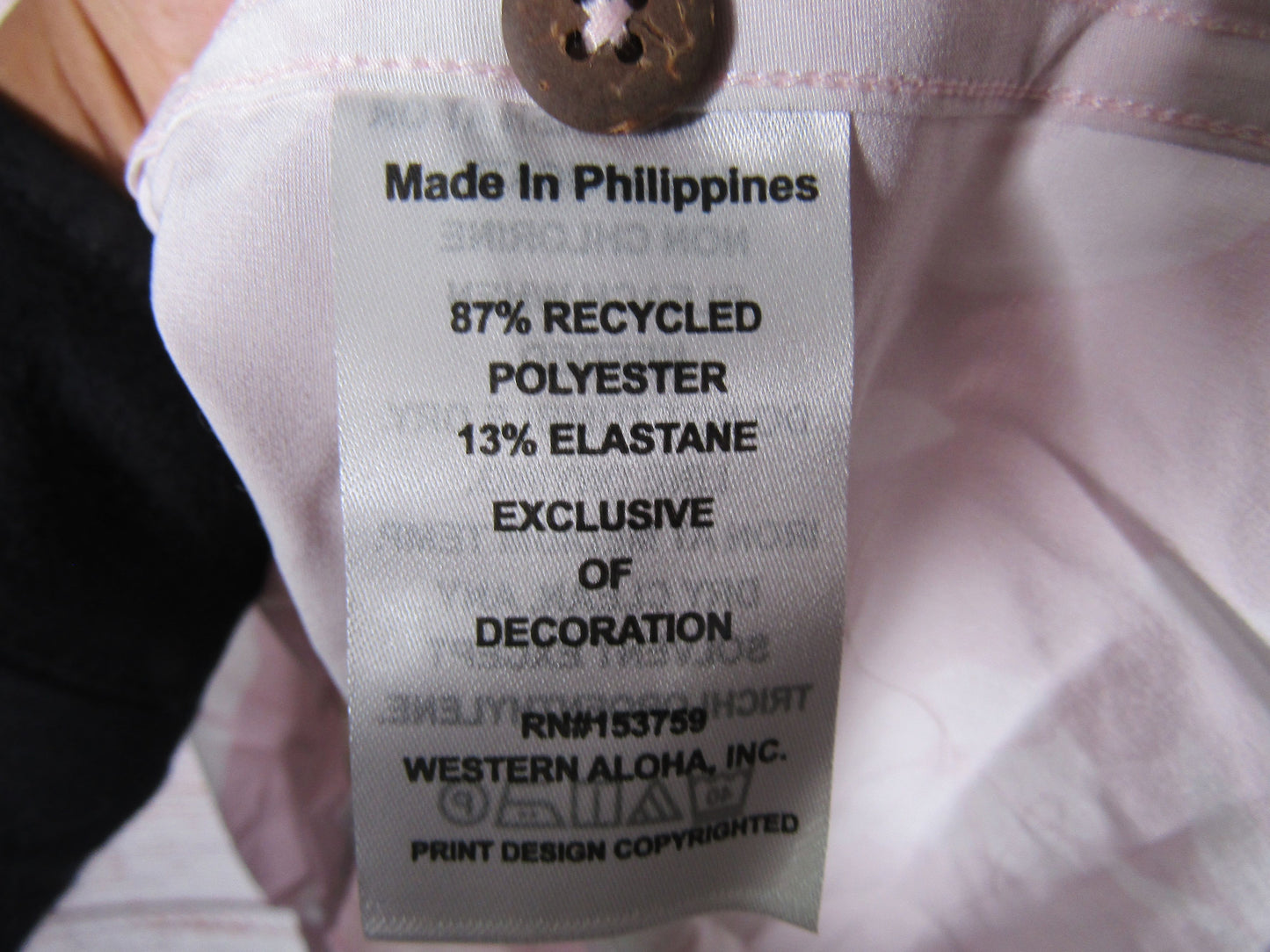 Western Aloha Pohuehue Men's Pink Floral Short Sleeve Shirt Size M