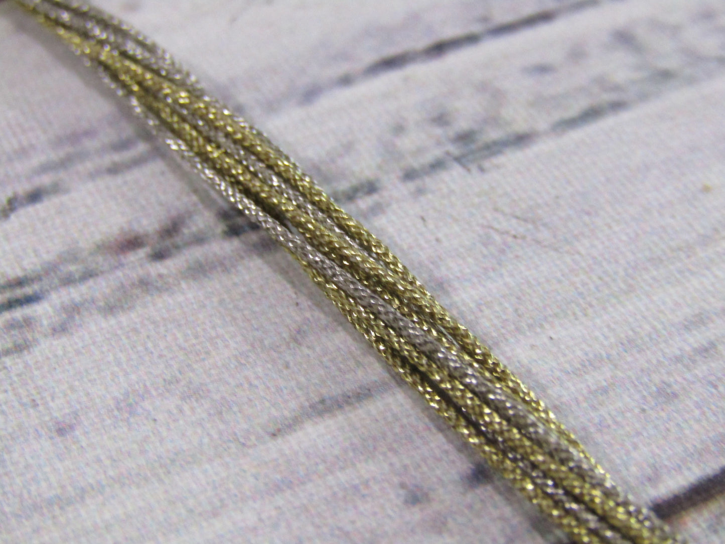 Two Tone Multi-Strand Sterling Silver Chain Necklace