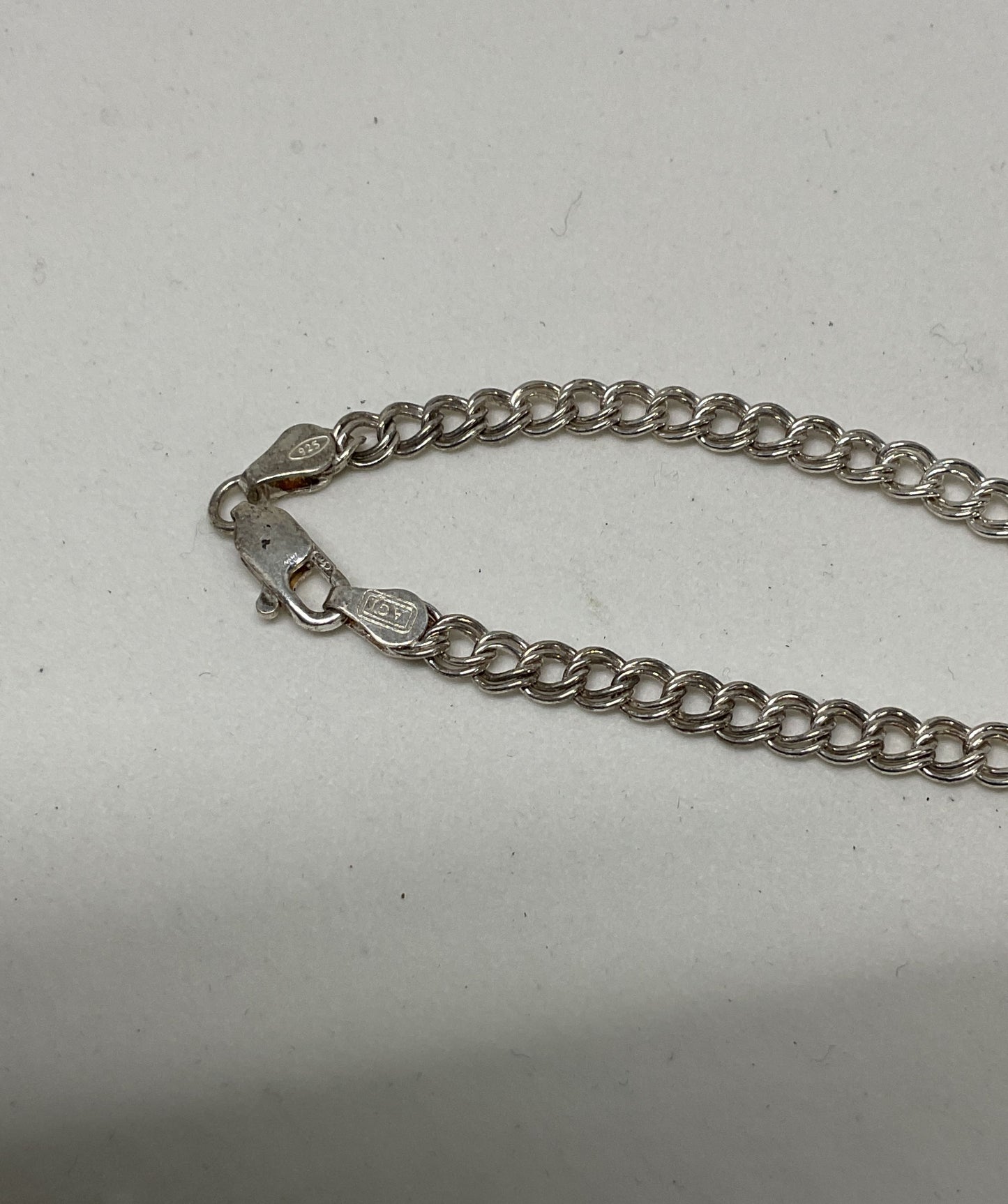 AGI Sterling Silver Chain Bracelet Roller Skate Charm 6.75"