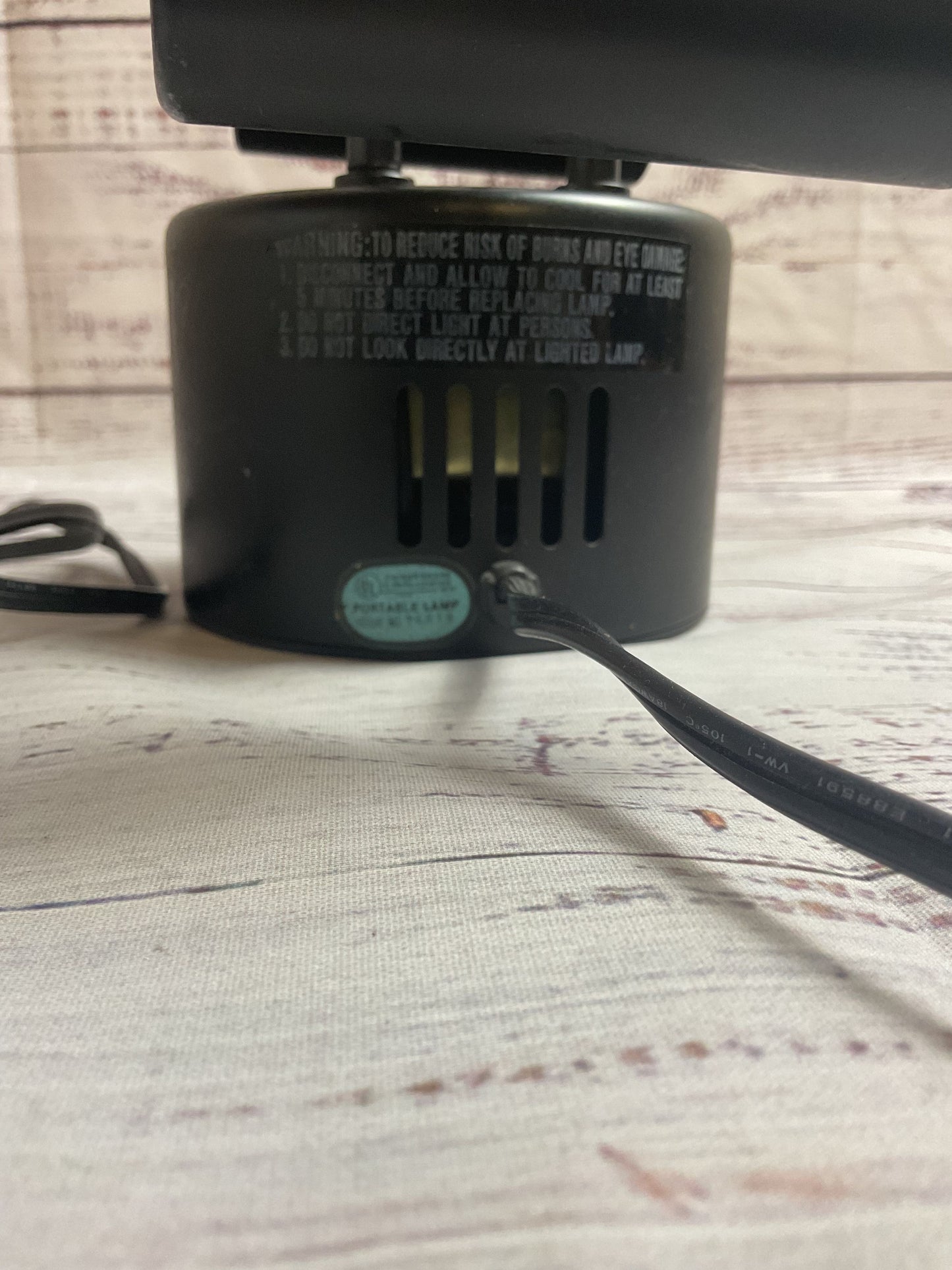Lite Source Halotech Black Metal Desk Lamp Tested Working