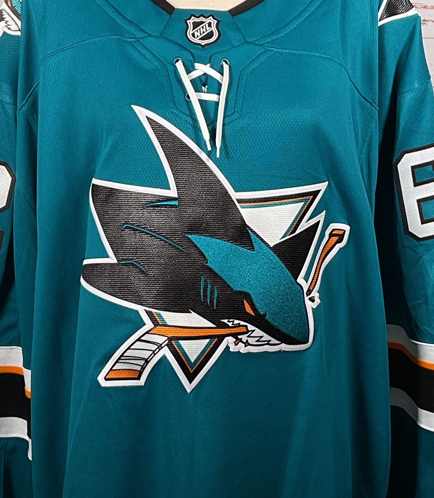 Fanatics LeBanc San Jose Sharks Breakaway Home Jersey Teal 2XL