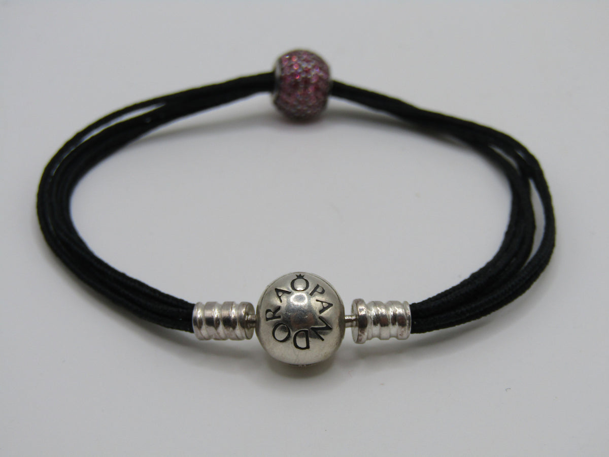 Pandora Essence Passion Multi-Strand Cord Charm Bracelet 796063CFR / 590715CBK