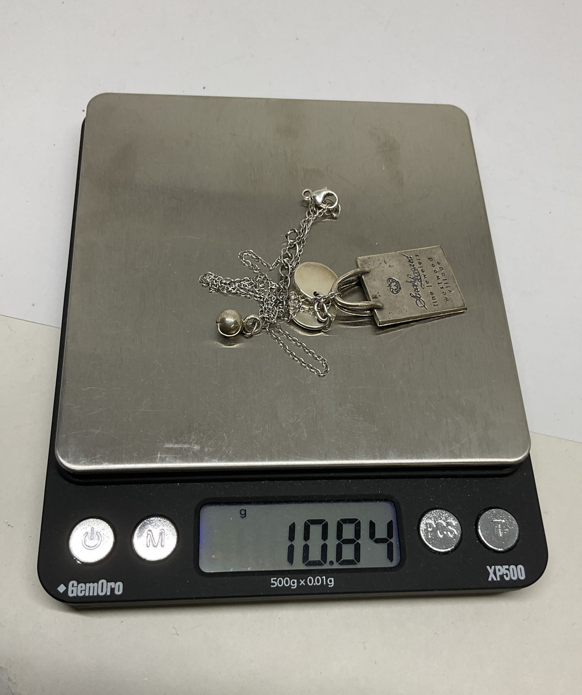 Sterling Silver Pendant JFC 2009 with Chain Necklace