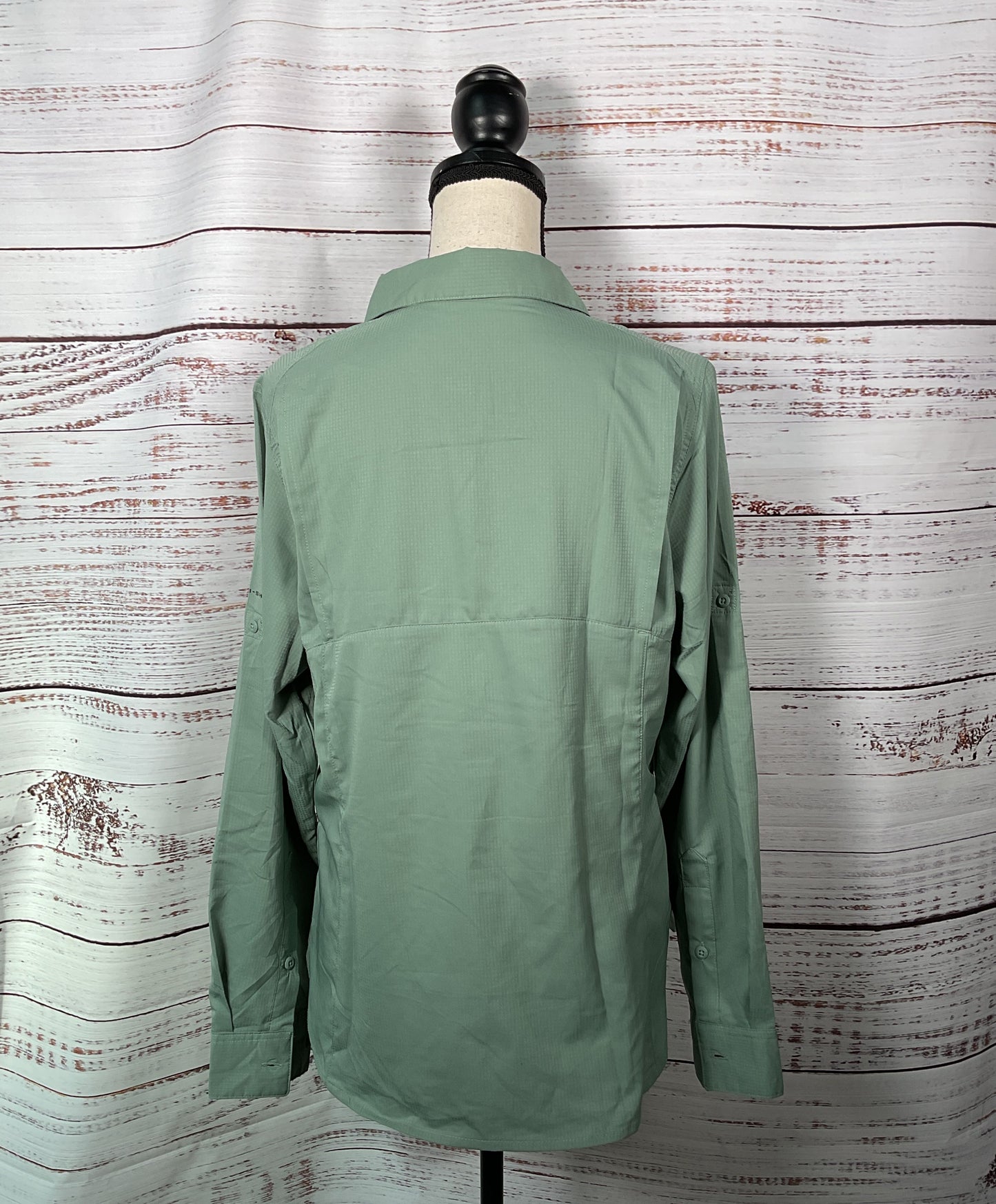 Columbia Green/Khaki Button Up Shirt Men's - Size Large