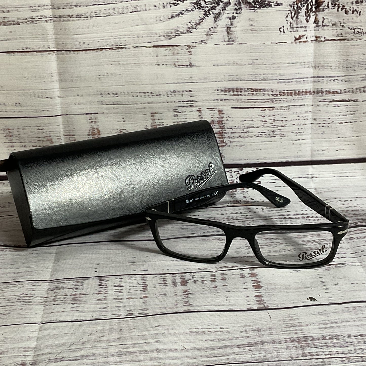 NWD PERSOL 3050/V 95 Unisex Black Eyeglasses w/ Case- 53[ ]18 140 (FRAMES ONLY)