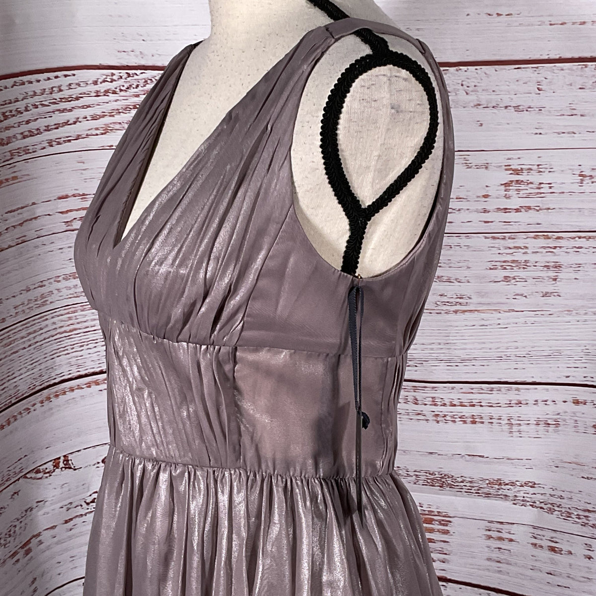 NWT VERA WANG Women's Pleated Lavender Quartz Chiffon Cocktail Dress- SZ 2