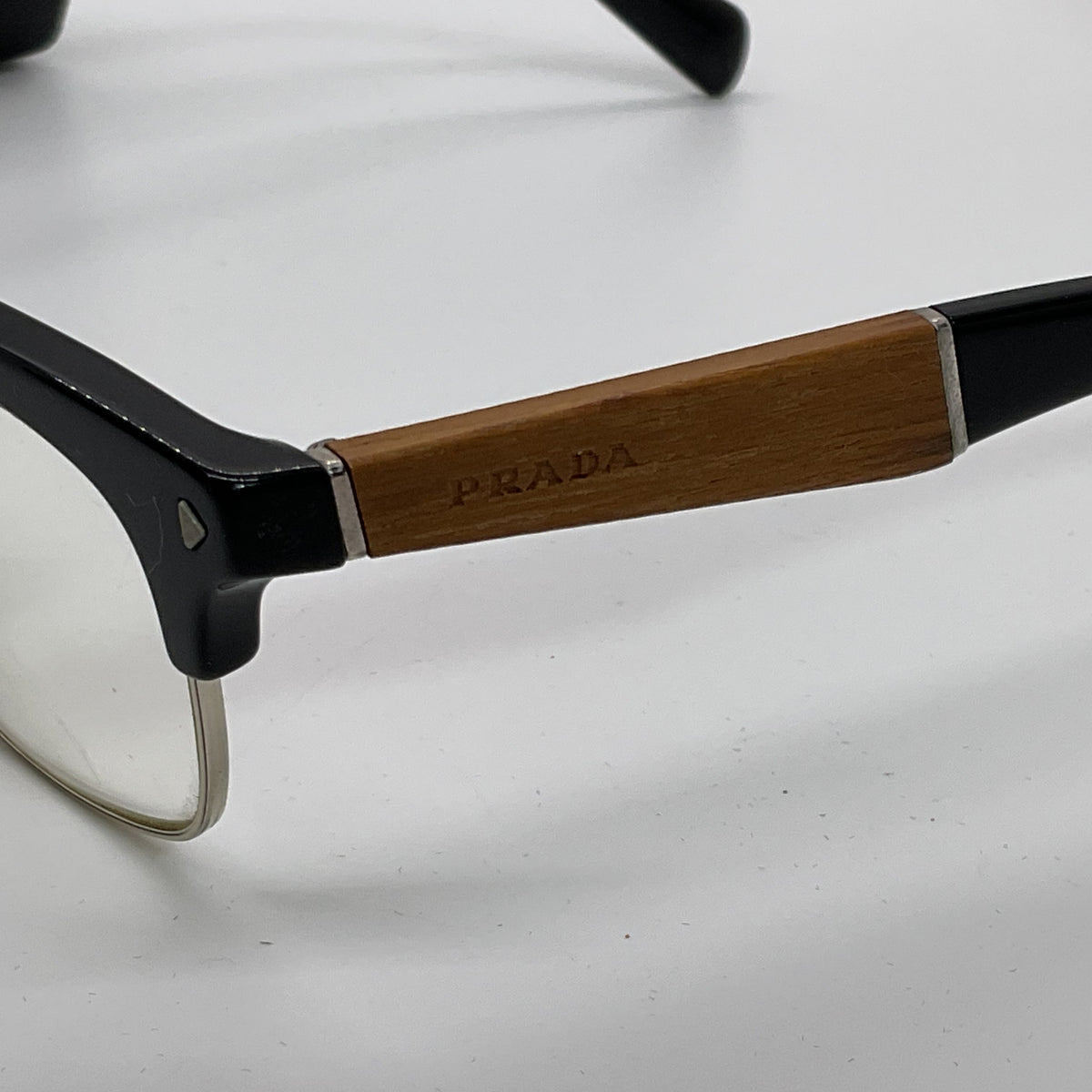 PRADA VPR220 Unisex Black/Brown Eyeglasses- 52[ ]19 145 (FRAMES ONLY)