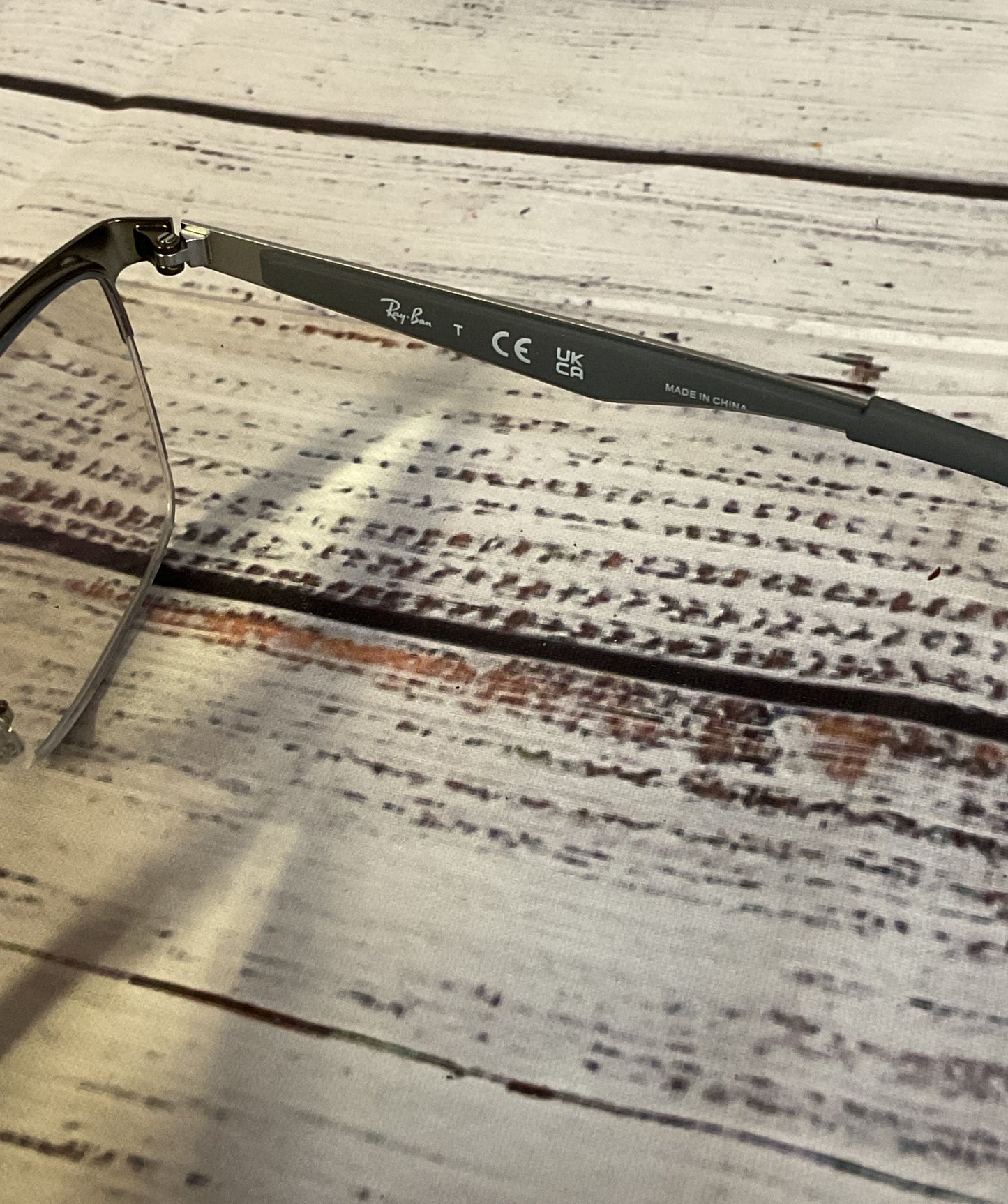 Ray Ban Gray RB6335 2855 145 Eyeglasses Frames Only with Case