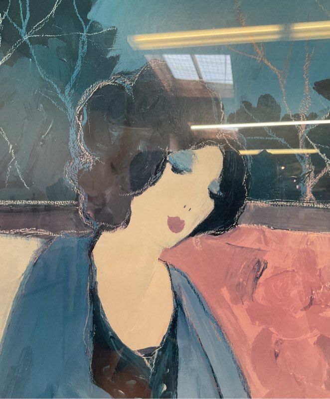 Itzchak Tarkay NICOLE & CHLOE Large Art Print Signed Framed & Matted