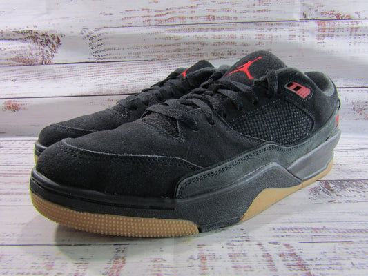 Nike Jordan Flight Court Men's Black Suede Low Top Sneaker Size 13 HF3255-001
