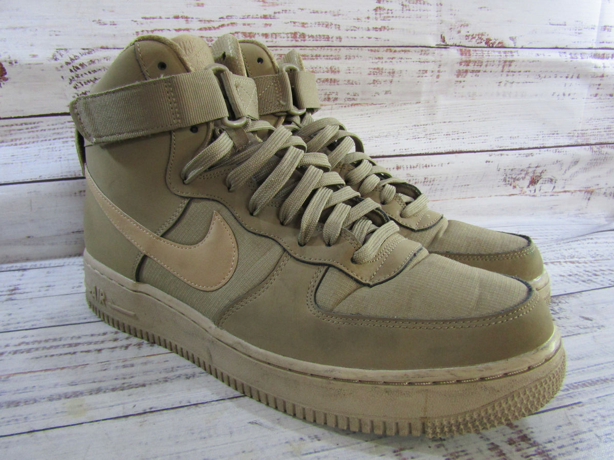 Nike Air Force 1 High '07 Men's Canteen Leather Mid-Top Sneakers 10 315121-206