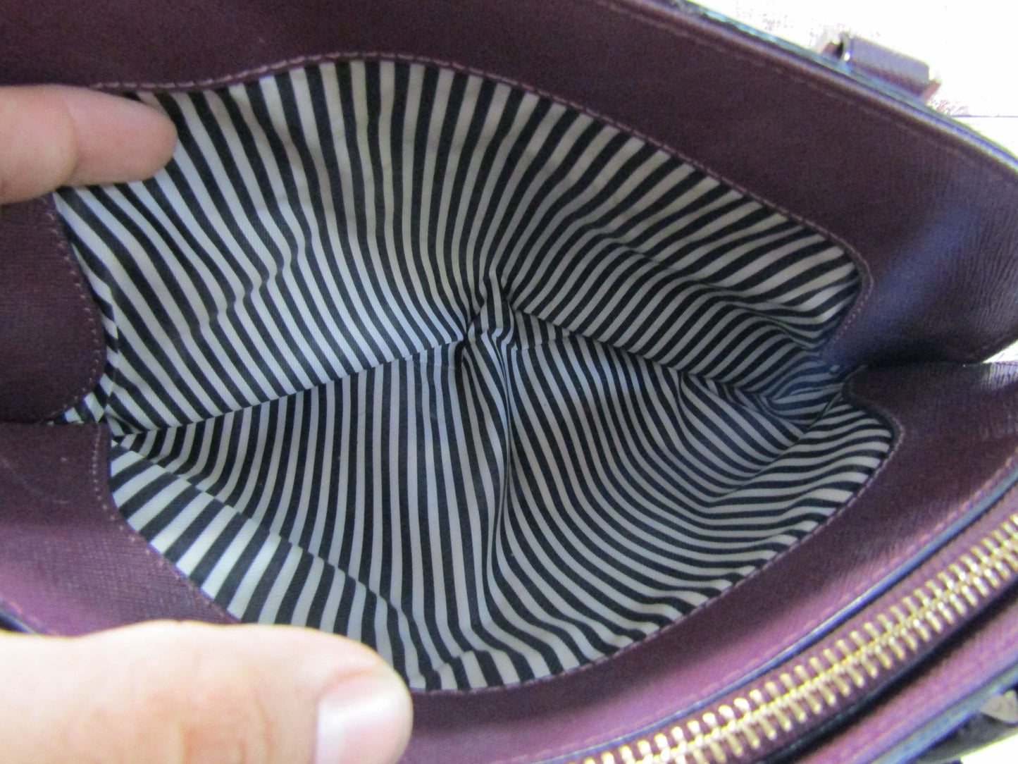 Kate Spade Cameron Street Lottie Women's Purple Saffiano Leather Satchel Bag