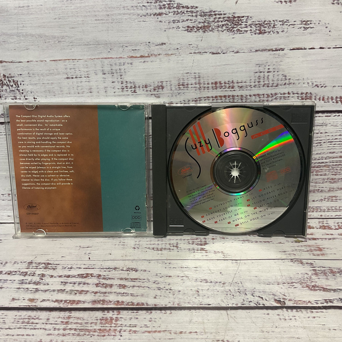 Suzy Bogguss Aces Cd Album 1991 Signed Autographed