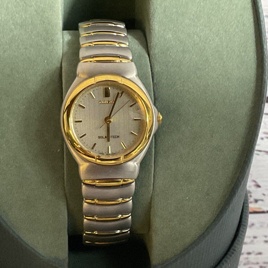 NEW CITIZEN Solar Tech B230-H18008 Women's Two Tone Watch- WORKS!!!