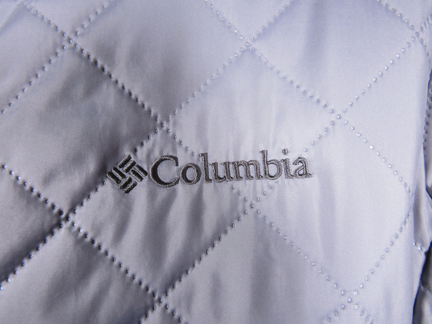Columbia Women's Gray Quilted Full Zip Jacket Size M
