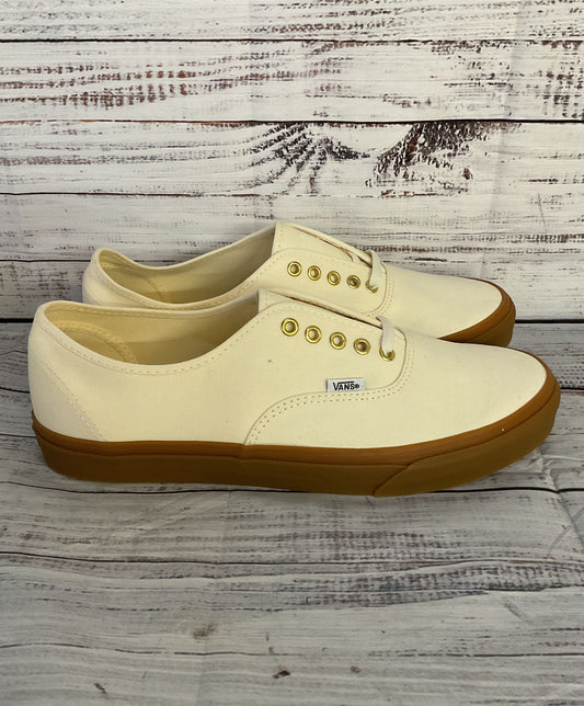 Vans Classic Canvas Low Lace Up Sneakers Marshmallow Gum 11.5