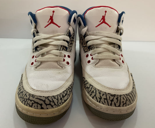 Nike Air Jordan 3 Retro OG Boy's True Blue Mid Top Sneakers Size 6 Y 854261-106