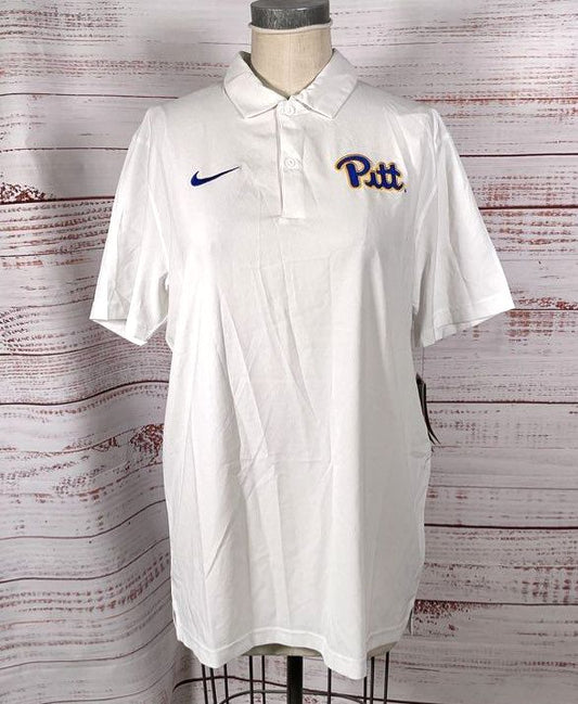 Nike Pitt Panthers Sideline Polo White M