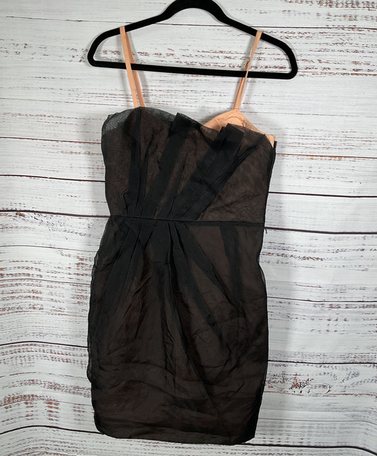 Women's Marc Jacobs Black w/peach cocktail dress Size 4