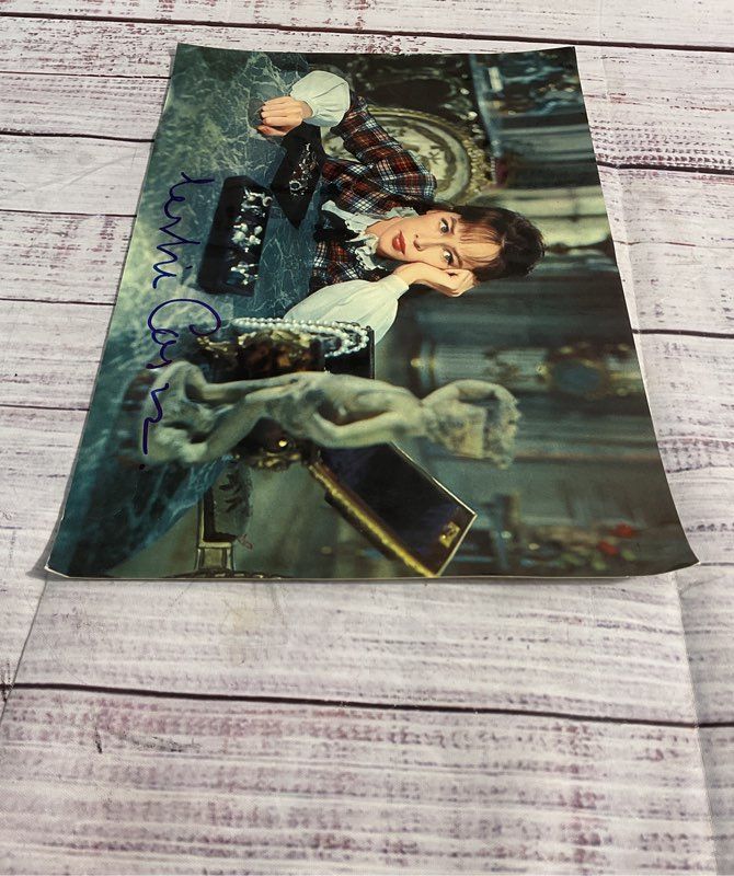 Vintage Gigi Movie Still Photo 8x12 Autographed By Leslie Caron