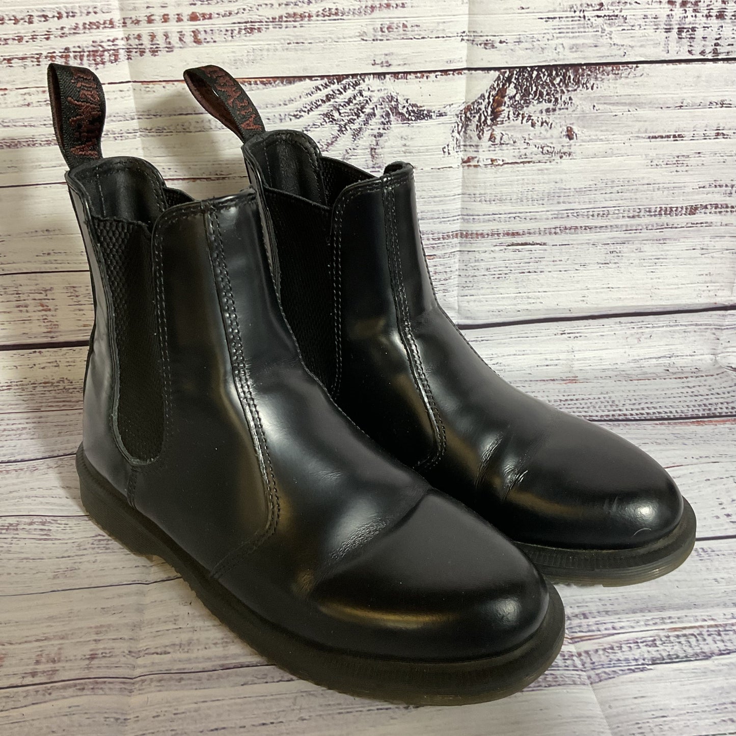 DR. MARTEN'S Women's Black Flora Chelsea Boots- SZ 6