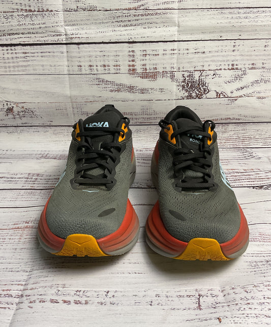 Hoka One Bondi 8 Men's Running, Gym, Walking Grey Athletic Shoe