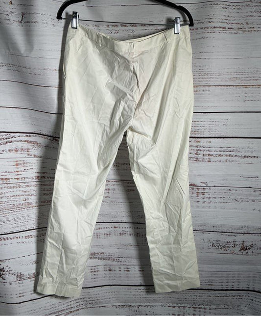 NWT Women's Tory Burch White Pants Size 6 Retail $175