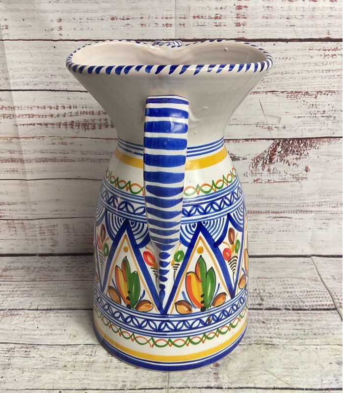 Talavera Pottery 10" Sangria Pitcher Multicolor