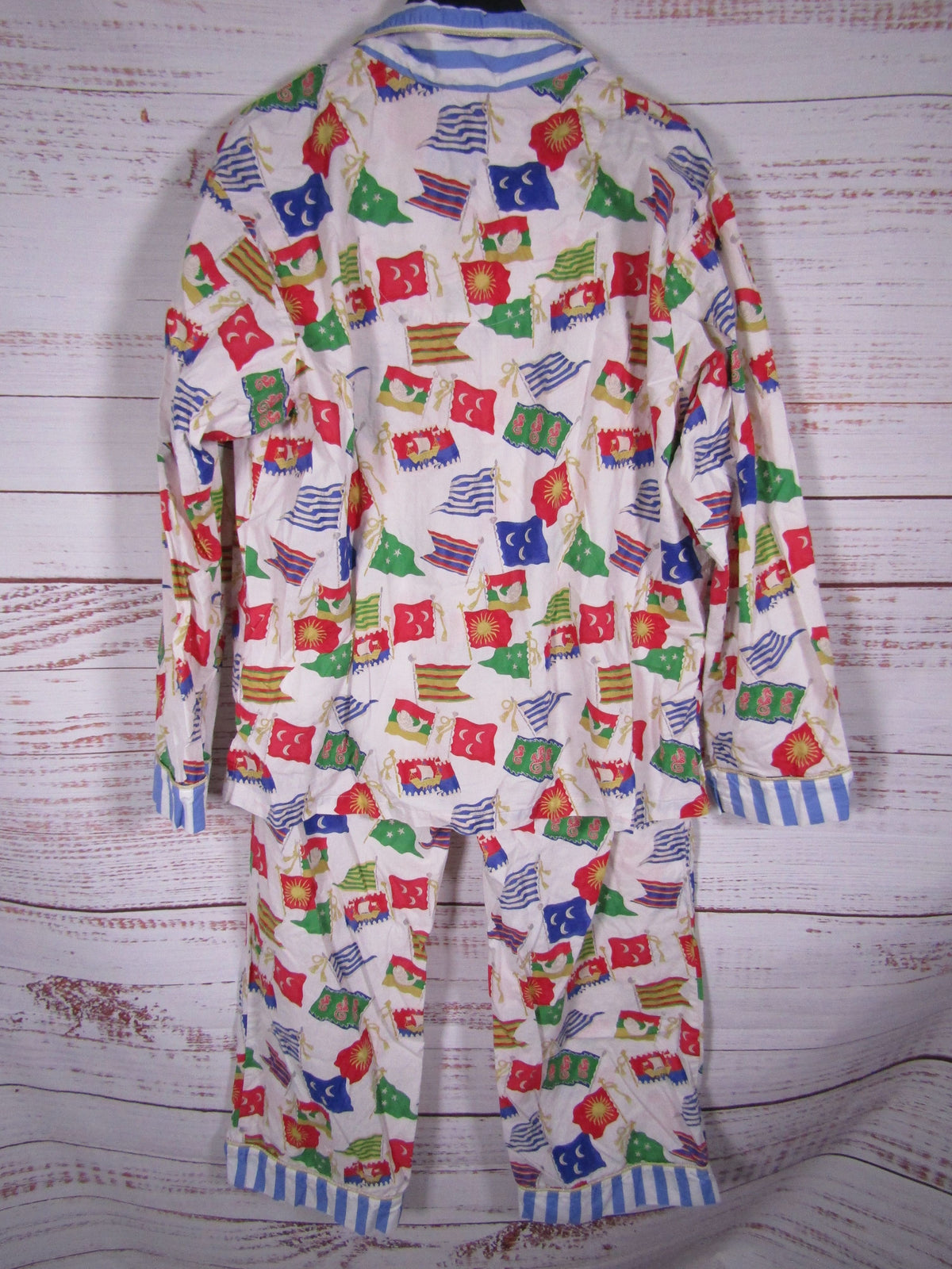 Bed Head Pajamas Women's International Nautical Flag Print Pajama Set Size L