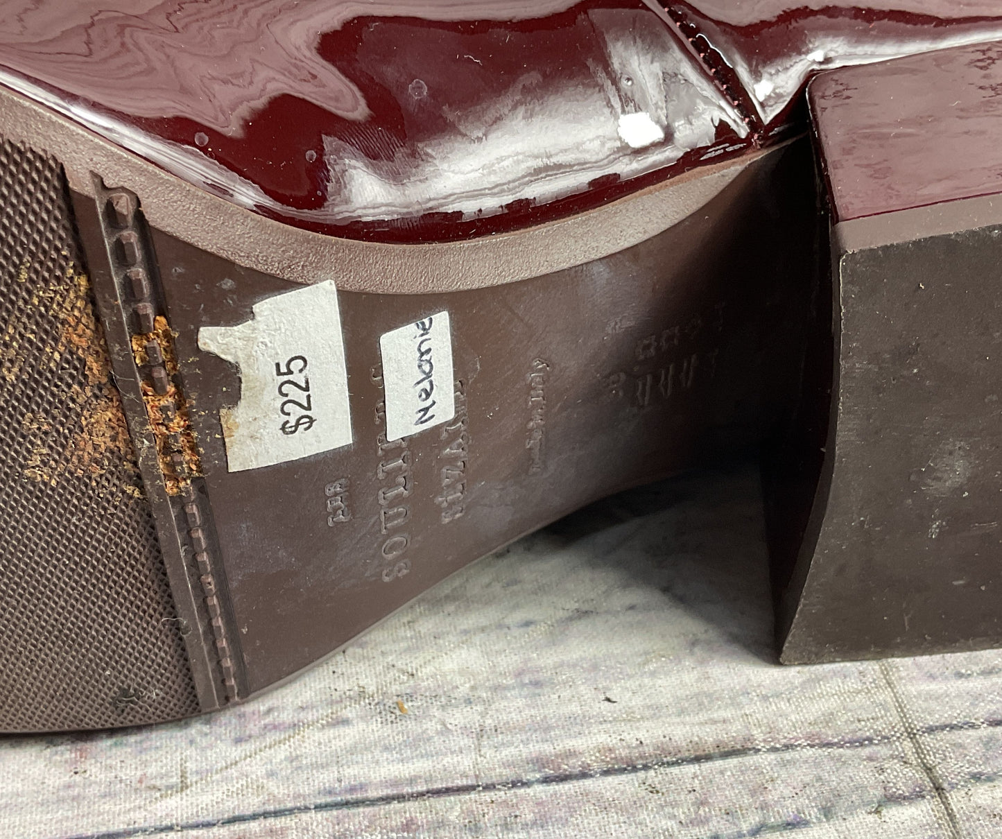 Sézane Patent Leather Melanie Mary Janes Burgundy 36