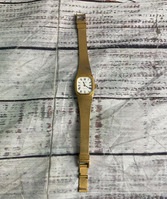 Zenith Cosmopolitan Untested Vintage Watch Gold Plate OS